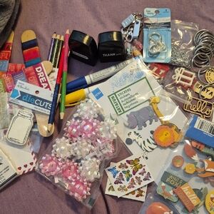 Crafty Lot Stickers Jewelry Findings Washi Tape Colored Pencils Paint Pens&More